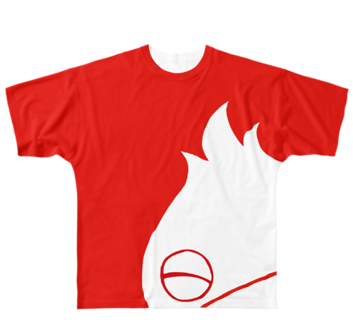 Tシャツ_赤マローン