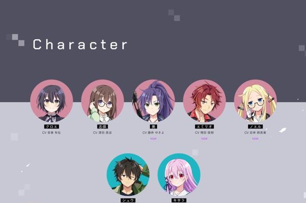 キャラクター情報公開（サイトキャプチャ）