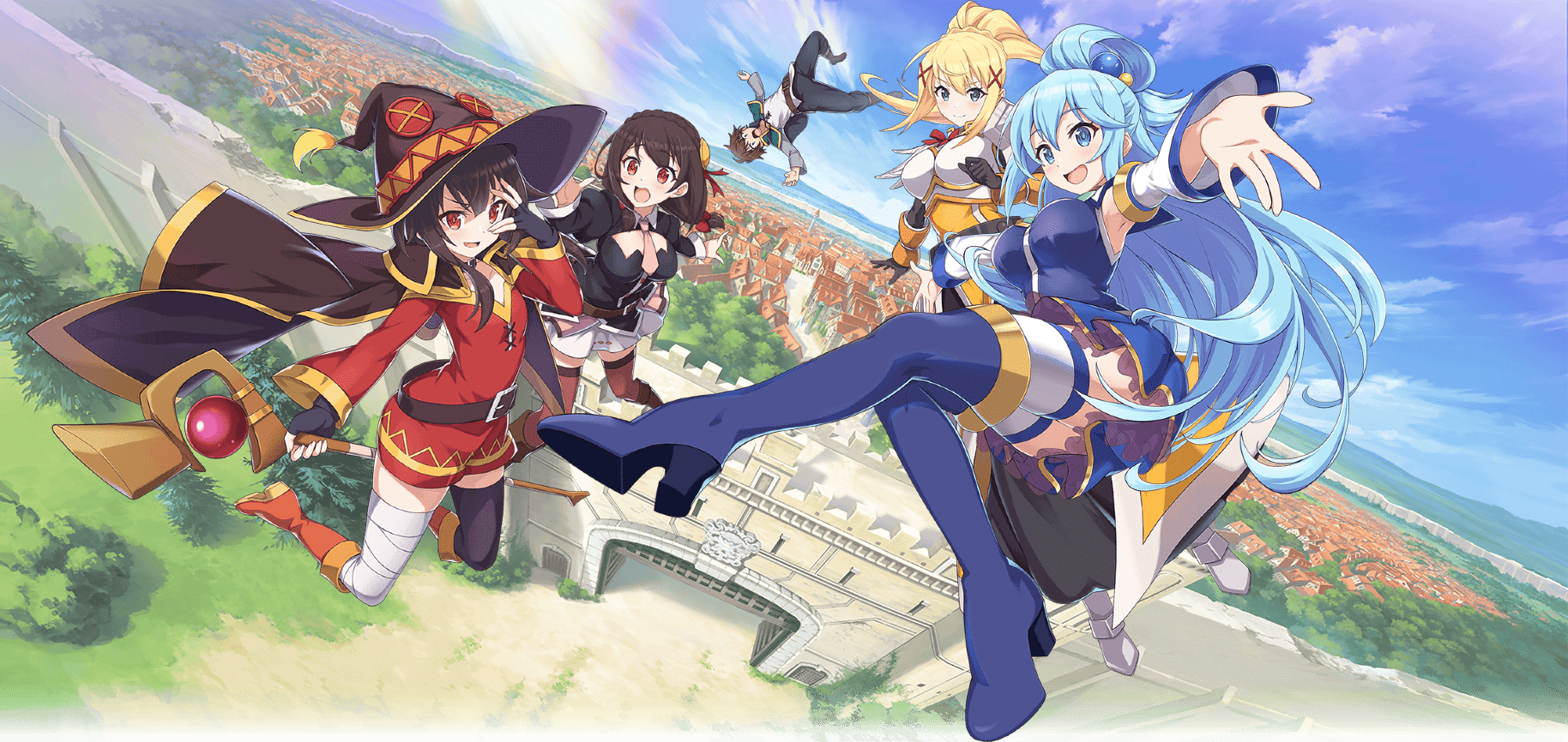 Download Join the fantasy adventure of Kazuma and Aqua