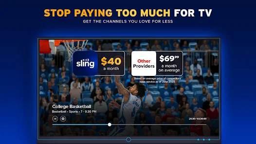 Sling TV: Live Sports, News, Shows + Freestream: