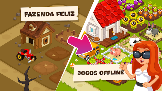 Jogos de Fazenda Feliz Offline APK (Download Grátis) - Android Jogo