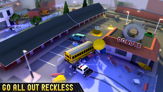 Jogando Reckless Getaway 2 no celular. 