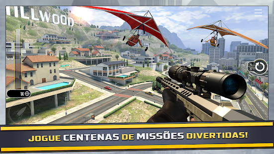 Jogo de missão secreta de tiro com arma Fps: jogo de atirador real