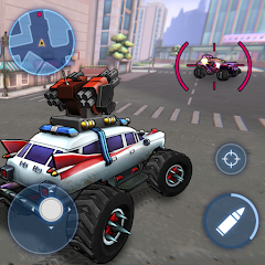 Battle Cars: 3D Shooting Race.