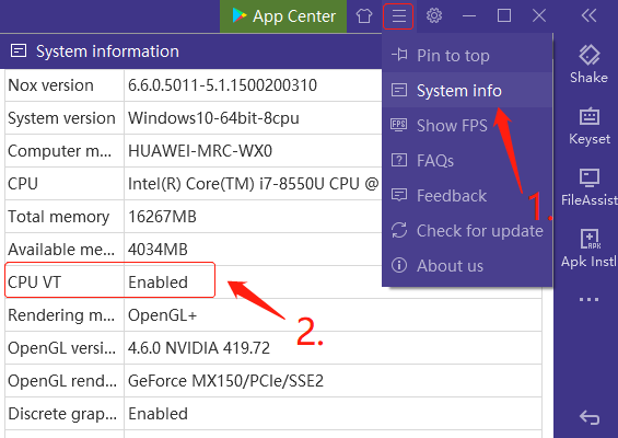 nox install shakes