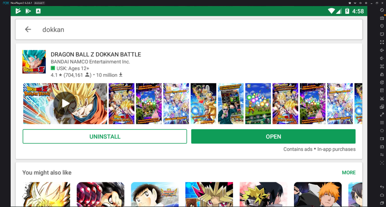 Dragon Ball Z Dokkan Battle, Software