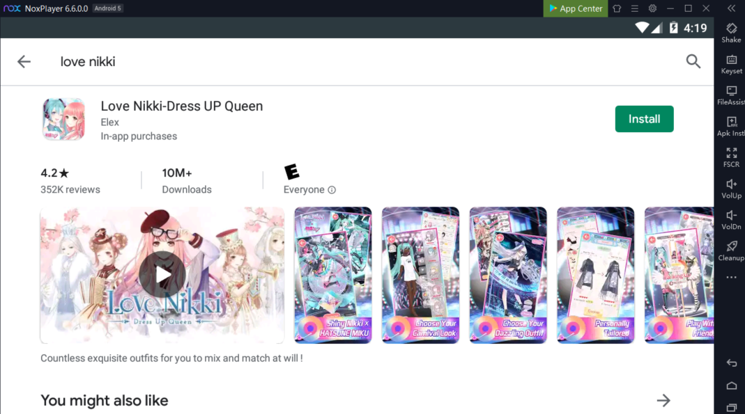 Dress up game - Love Finder Profile 