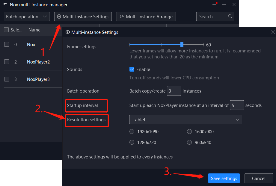 how to run multi nox on mac