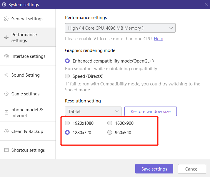 How to Switch the Resolution Setting – NoxPlayer