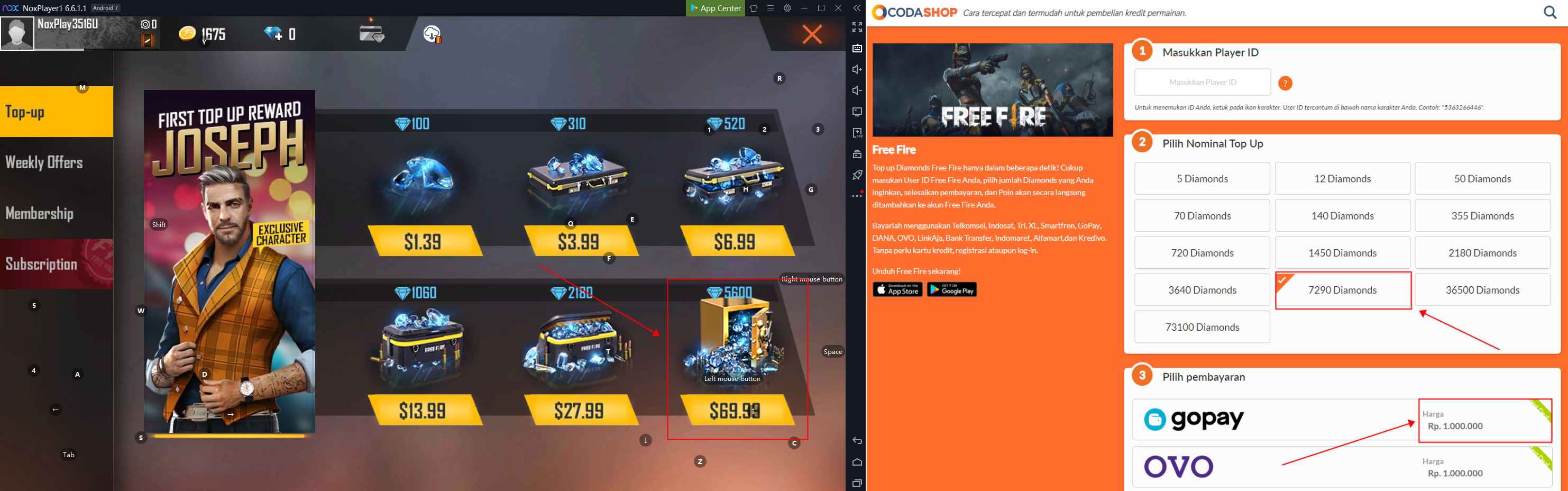 Play Garena Free Fire on PC with NoxPlayer & Top Up with Codashop! –  NoxPlayer