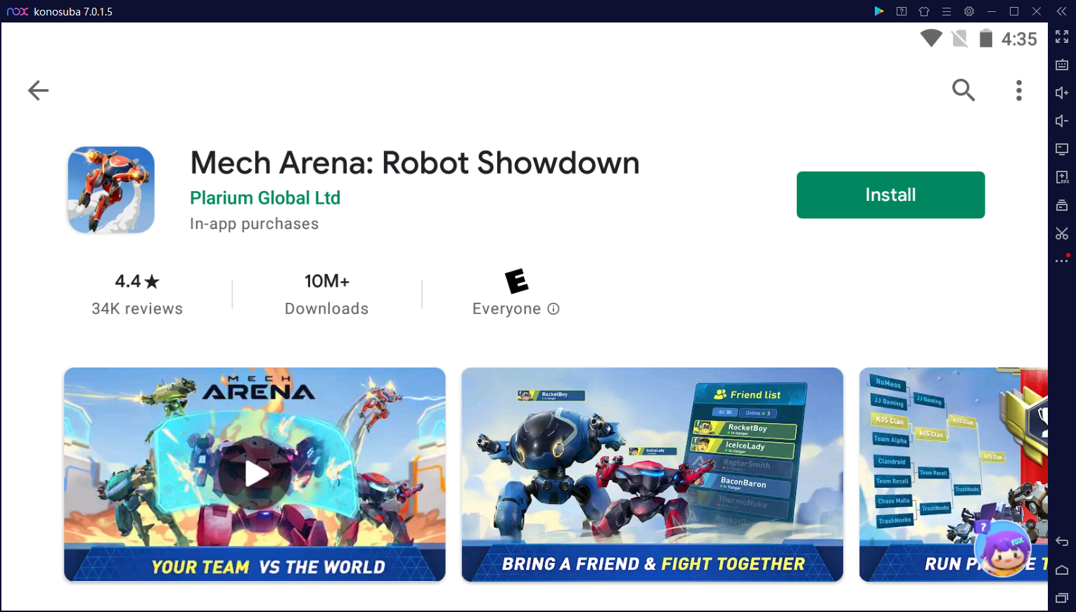 Mech Arena na App Store