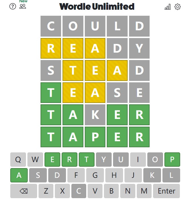 Unlimited Wordle Unlimited Wordle