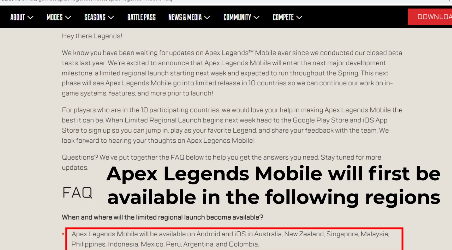 Apex Legends Mobile: Pre-Register Now - Apex Legends Item Store